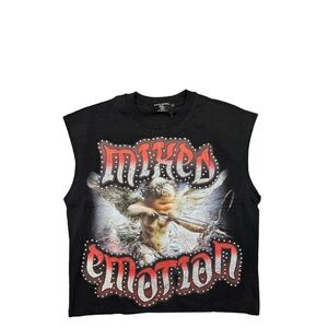 Mixed emotions rhinestone too size L unisex